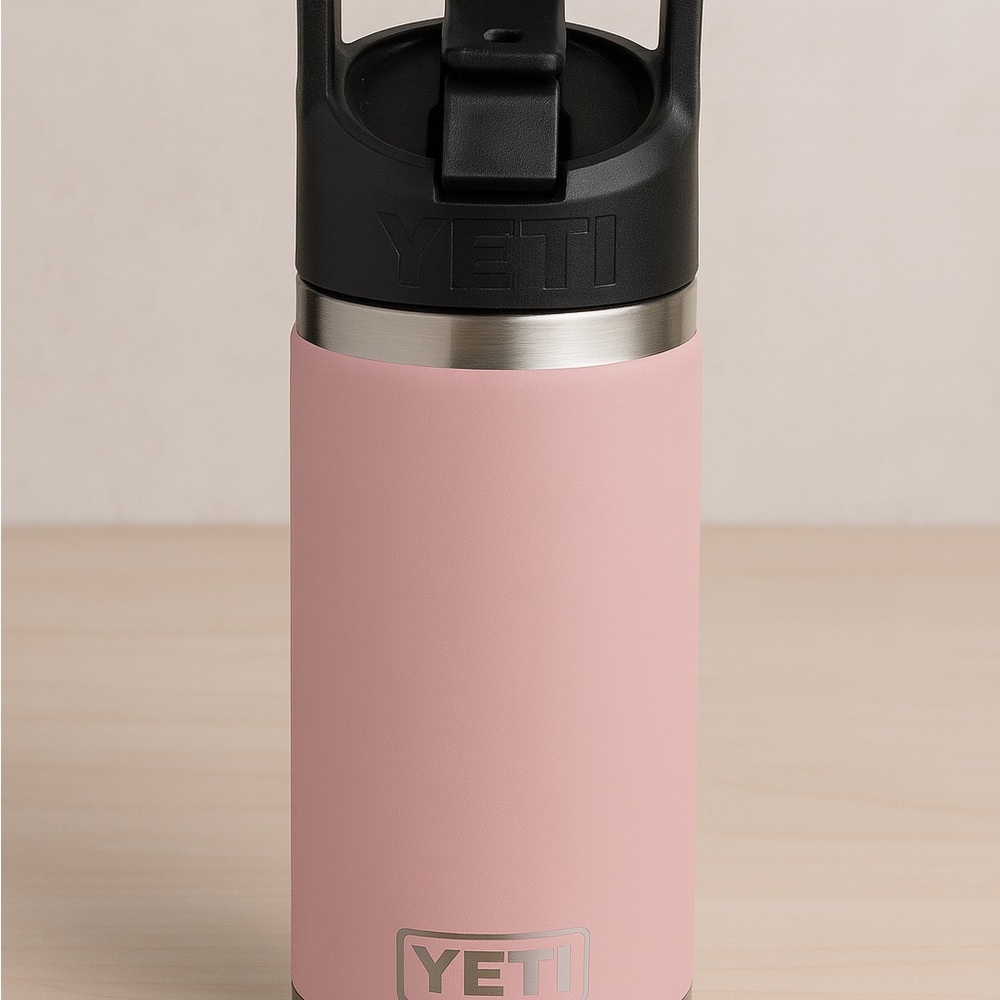 Yeti Pink and Black Tumbler